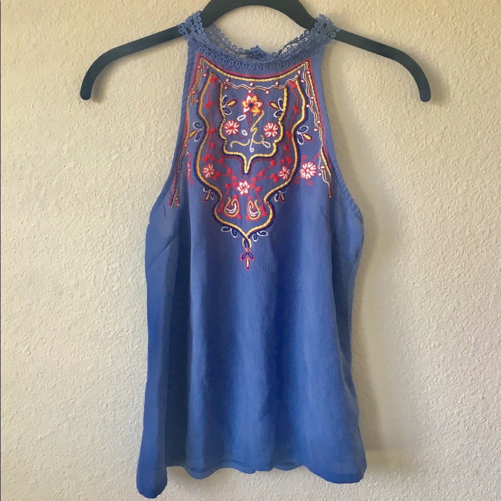 Racerback Embroidered Tank